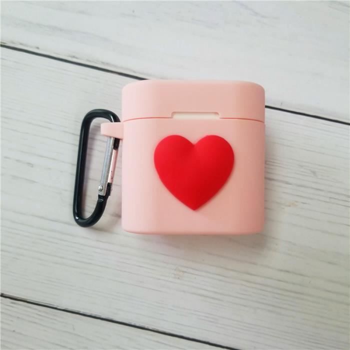 Étui De Chargement Sans Fil Compatible Avec AirPods 1 Et 2 Générations, étui De Chargeur De Rechange Avec Bouton De Synchronisation D'appairage Bluetooth, Blanc