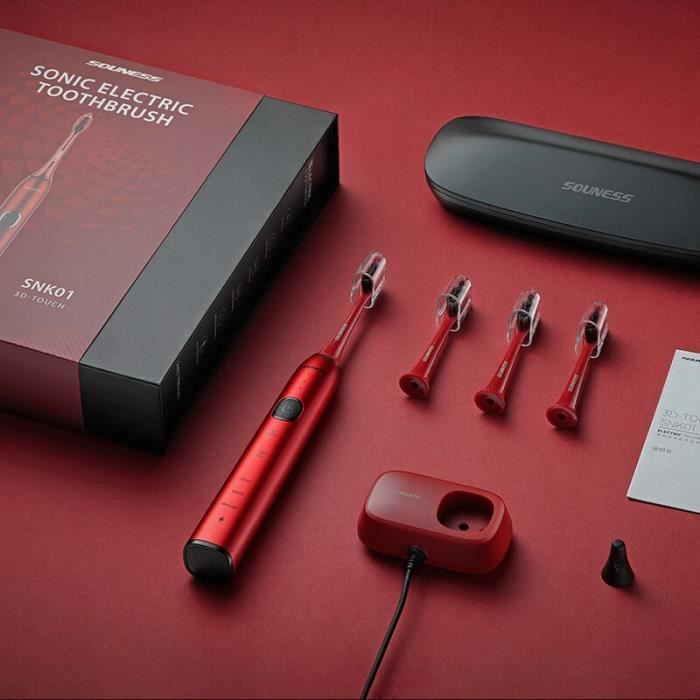 Ensemble de brosse à dents rouge de couleurBrosse à dentistes — free download