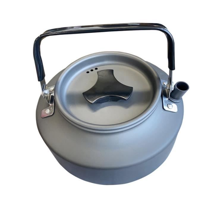 Bouilloire de camping légère 0 8 L en acier inoxydable
