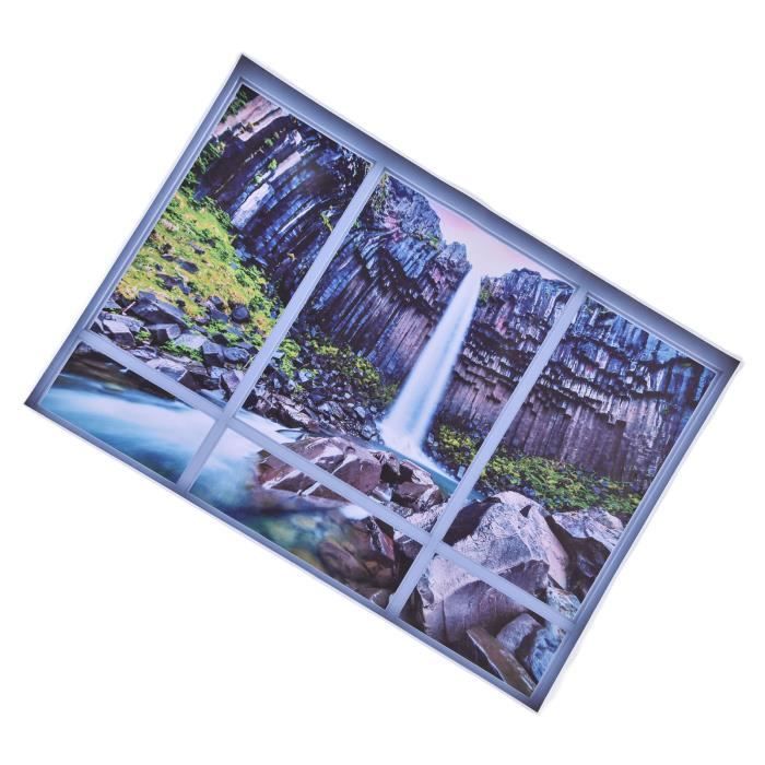 Nouveau Sticker Autocollant PVC Mural Fenêtre Paysage Vallée Décor