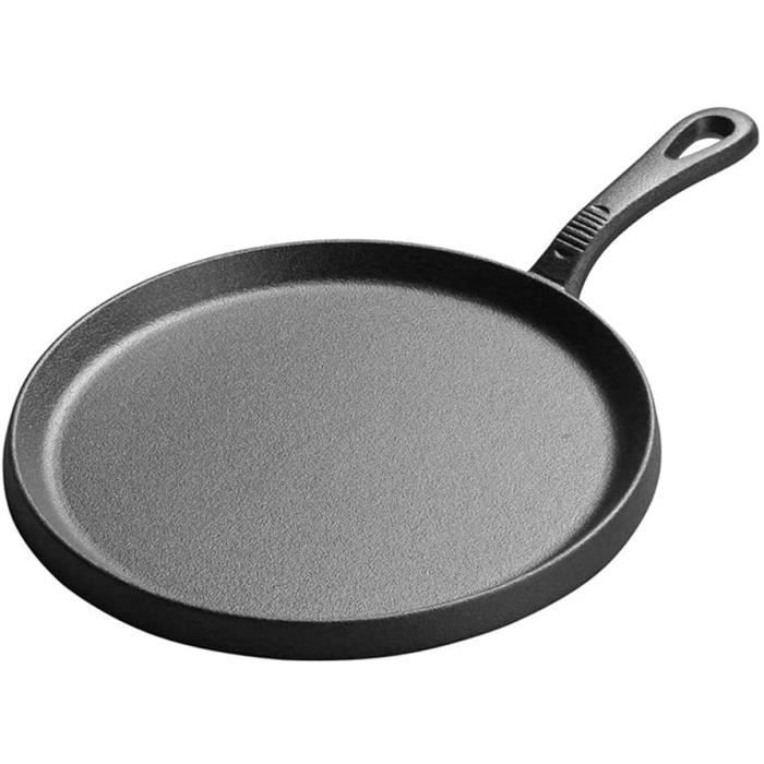 25cm Épaissie Griddles en Fonte Crêpe Panque Pancake Pancake Griddles