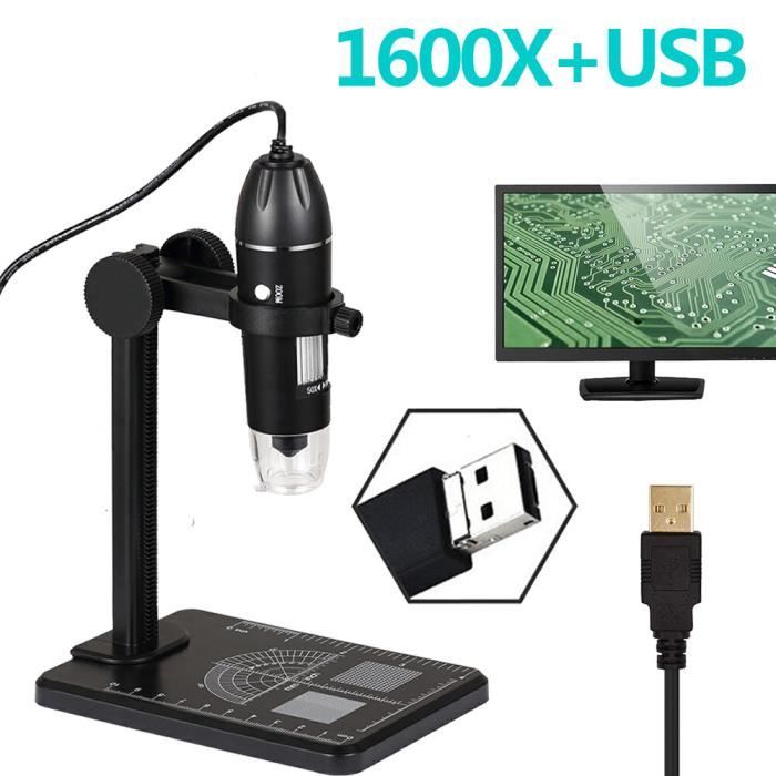 Caméra de microscope,Caméra Microscope Stéréo USB Portable,Électronique