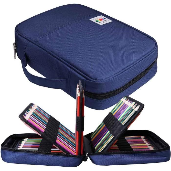JAKAGO Trousse Crayon de Couleur 220 Grande Trousse Scolaire avec Poignée Solide,Portable étanche Sac a Crayon Idéal pour Excellent Cadeau Femme/Homme /étudiant/Artiste, Ice Cream, L, Trousses JAKAGO Trousse Crayon de Couleur 220 Grande Trousse Scolaire avec Poignée Solide,Portable étanche Sac a Crayon Idéal pour Excellent Cadeau Femme/Homme /étudiant/Artiste, Ice Cream, L, Trousses
