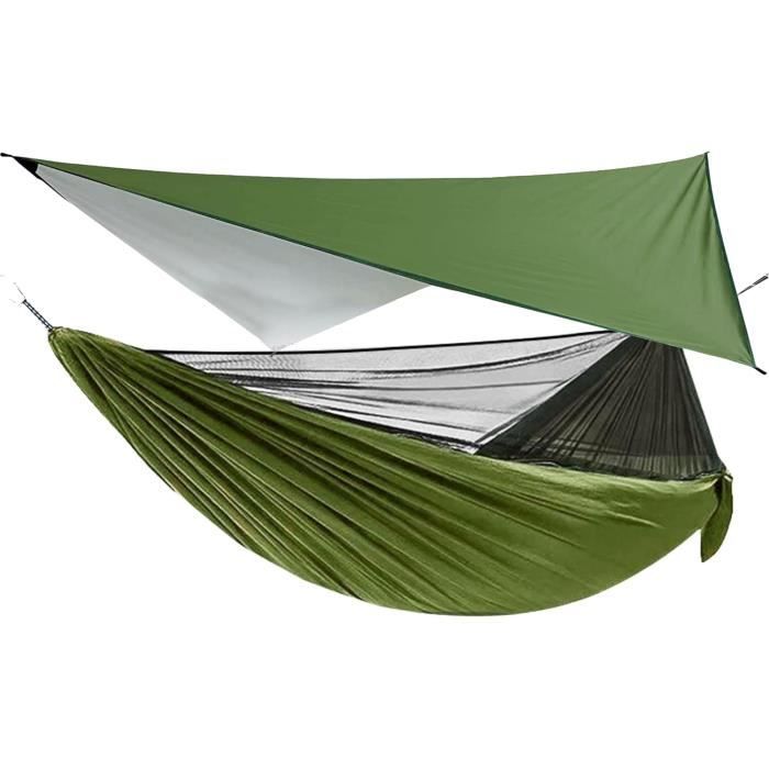 Mobilier de jardin,Hamac de Camping avec bâche de mouche de pluie et