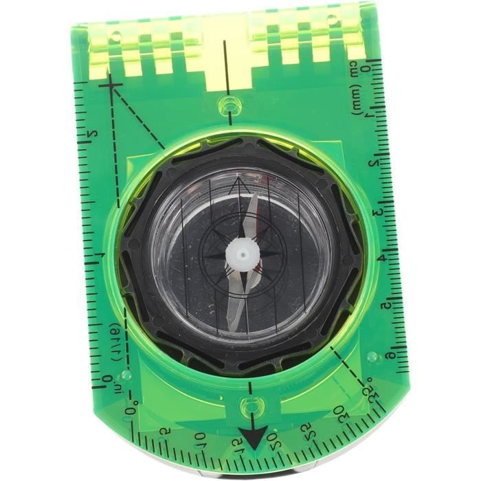 Boussole à Lentille UST Hi-Vis - Fluorescent - Camping & Randonnée