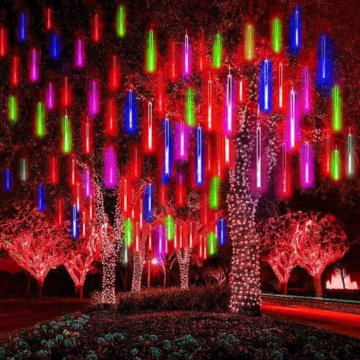 Guirlande Lumineuse Led Chute De Neige 30Cm 10 Tubes 240 Leds Chute De