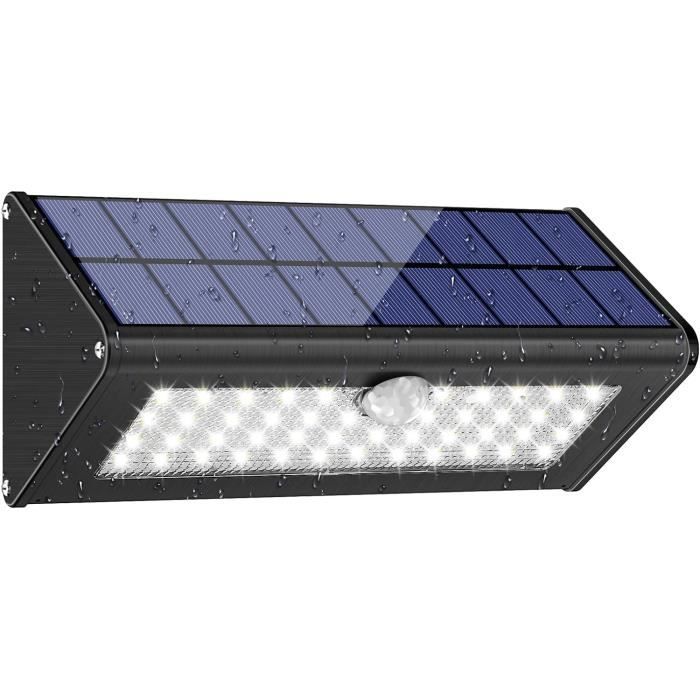 Éclairage d'extérieur LED avec Panneau solaire et Détecteur PIR