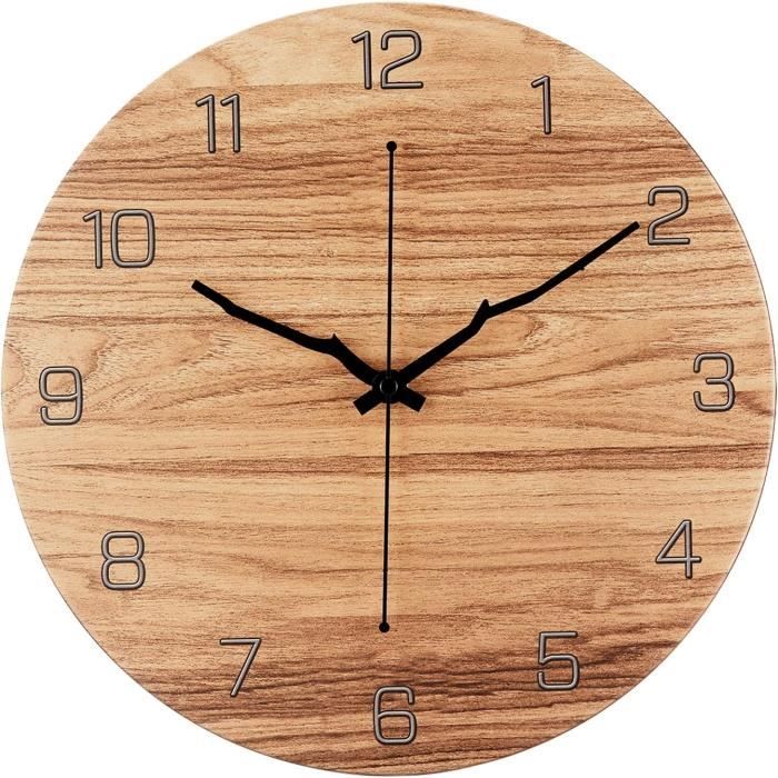 Horloge Murale Silencieuse 30cm - Or Rose | Sans Tic-Tac Pour Chambre Ou Bureau
