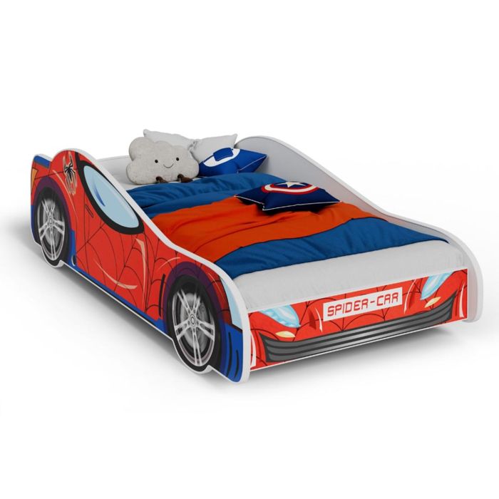 Lit simple enfant hero spider 160 avec matelas