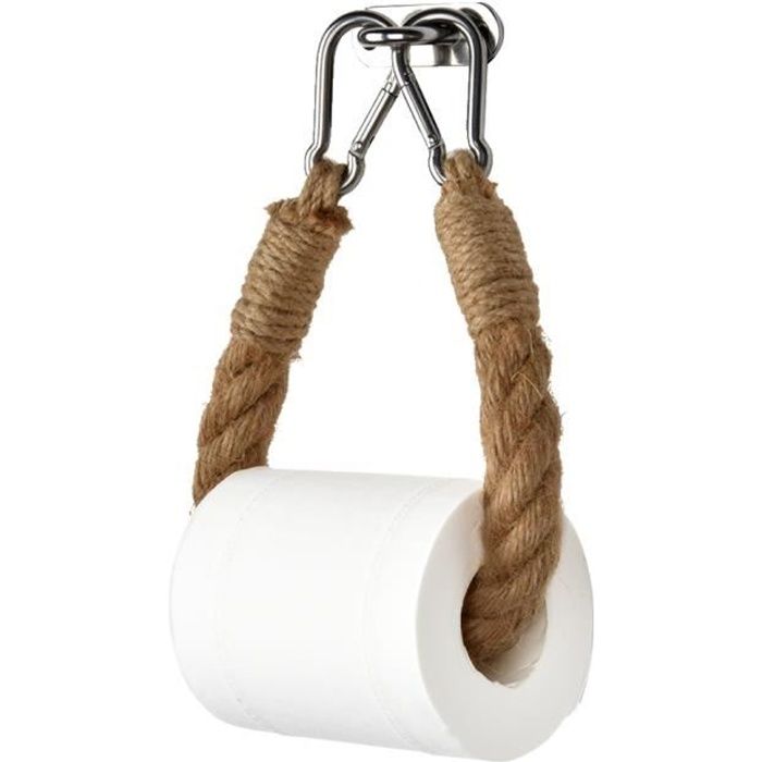 Lantaly Porte-papier toilette en bambou pour papier toilette 
