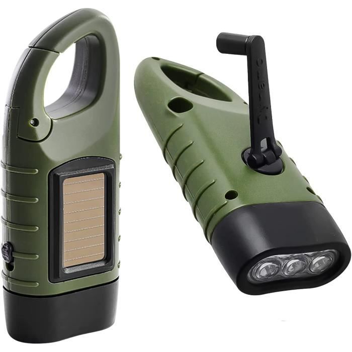 Lampe Torche Dynamo à Manivelle Totes - NEUVE Sous Blister - Noire