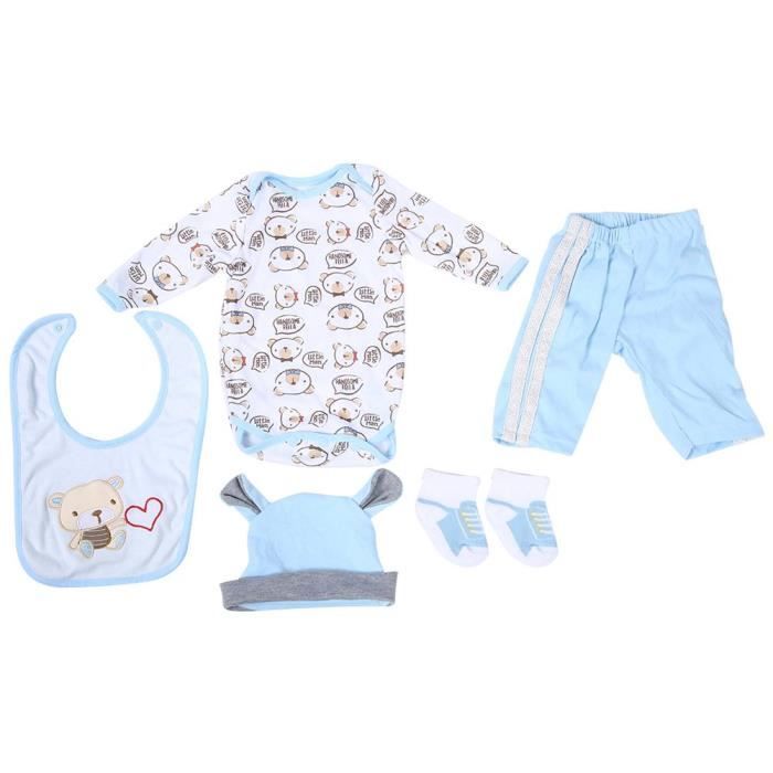 Vetements De Poupee Pour Bebe De Simulation Dessin Anime Mignon Pour Poupee 50 55 Cm Ours Bleu Clair Cdiscount Jeux Jouets