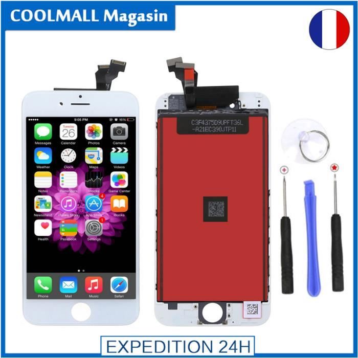 Écran LCD Complet Blanc Pour IPhone 6 (avec Vitre Tactile Et Chassis) + Outil - Neuf