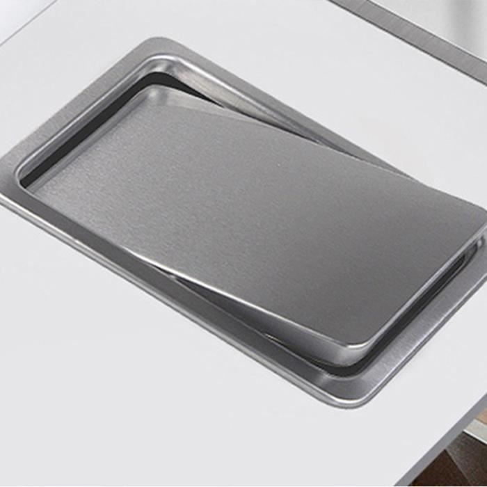 Couvercle à Rabat Acier Inoxydable Pour Seau à Céréales - Couvercle Cuisine Avec Balançoire Intégrée
