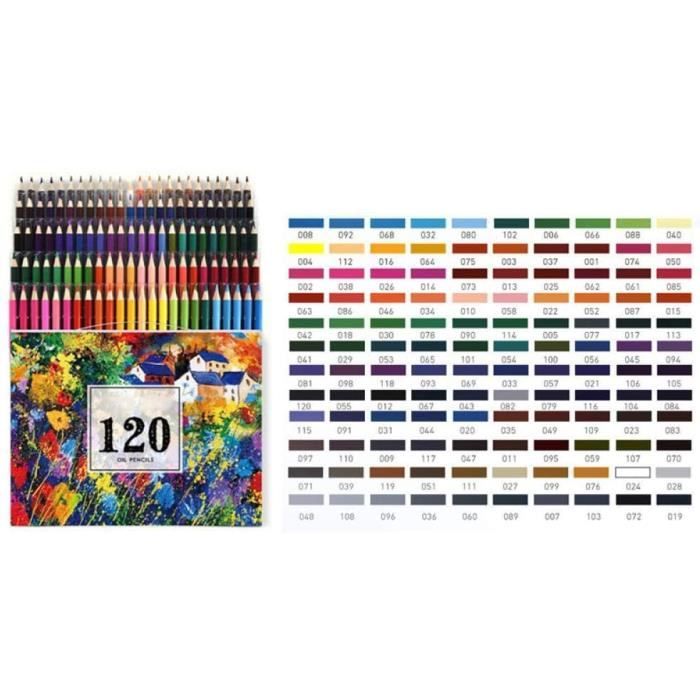 Crayon de Couleurs Croquis Peinture à l'huile Artiste Crayons Couleur