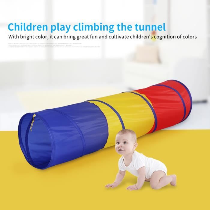 Enfants Jouent Le Jeu De Tube De Rampement De Bebe D Enfant En Bas Age De Jeu De Tunnel Pour Exterieur D Interieur Hb069 Cdiscount Jeux Jouets
