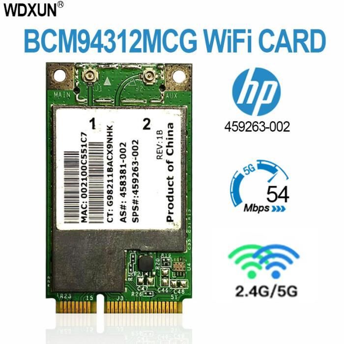 Carte Réseau Broadcom HP BCM95761A6110G BCM5761BOKFBG PCI-e 1XRJ45 Low