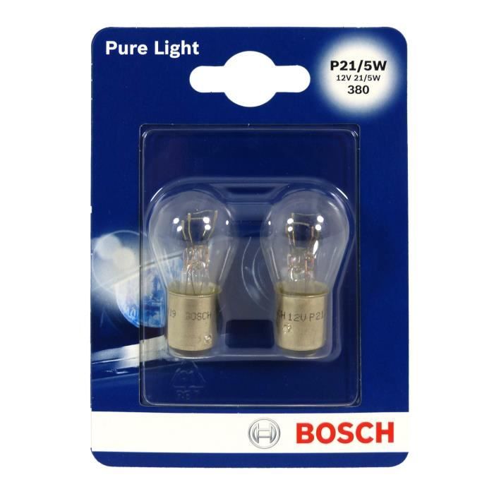 BOSCH Ampoule Pure Light 2 P21/5W 12V 21/5W