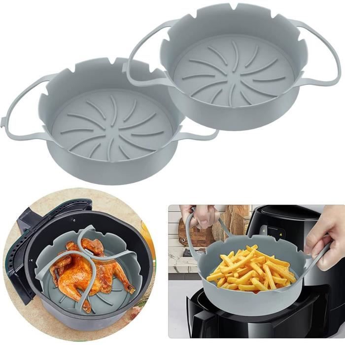 Pinces Silicone Pour Air Fryer - 2 Pièces, Anti-brûlure, Pour Saisir Bols Et Plats Chauds