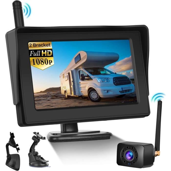 URVOLAX Caméra de recul numérique sans fil, caméra de recul, 7 pouces moniteur et caméra de stationnement, caméra de recul étanche IP69, vision nocturne, caravane, remorque, camion, voiture URVOLAX Caméra de recul numérique sans fil, caméra de recul, 7 pouces moniteur et caméra de stationnement, caméra de recul étanche IP69, vision nocturne, caravane, remorque, camion, voiture