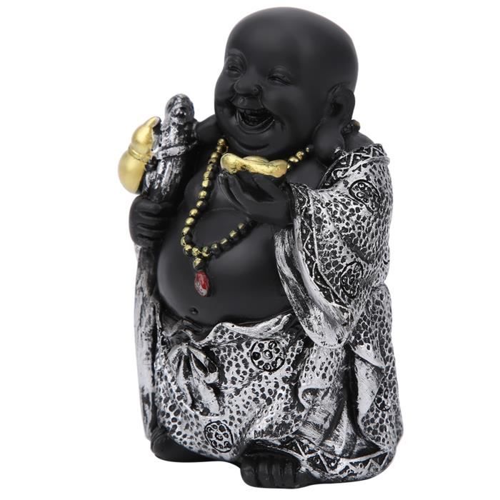 Statue - OMABETA - Bouddha Zen - Résine - 17x12,5x23 Cm - Décoration De