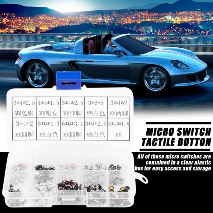 10 Connecteurs Micro Switch Bouton Poussoir Télécommande Plip Pour Clé Peugeot 207