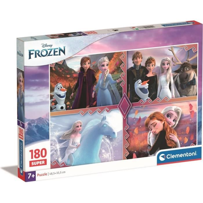 Puzzle - CLEMENTONI - La Reine des Neiges - 180 pièces - Multicolor ...