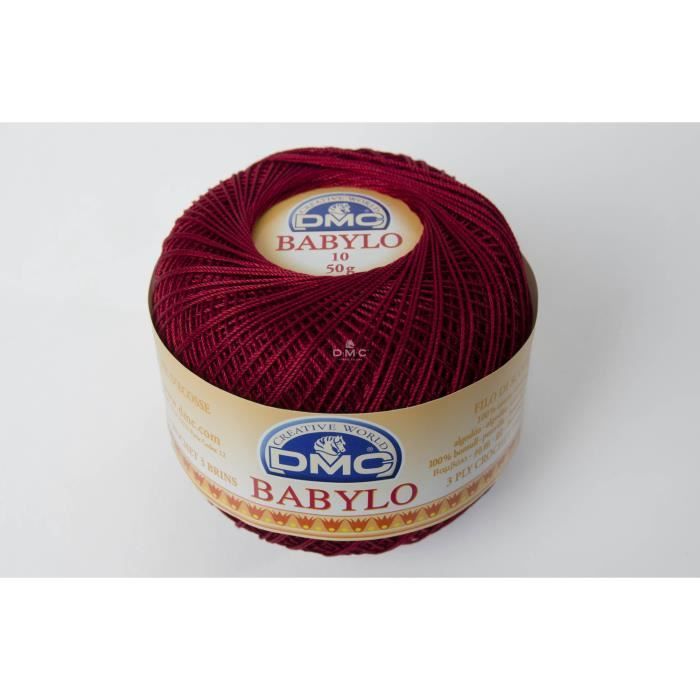 Fil à crocheter Babylo Gross. 10 - Col. 815 - Cerise