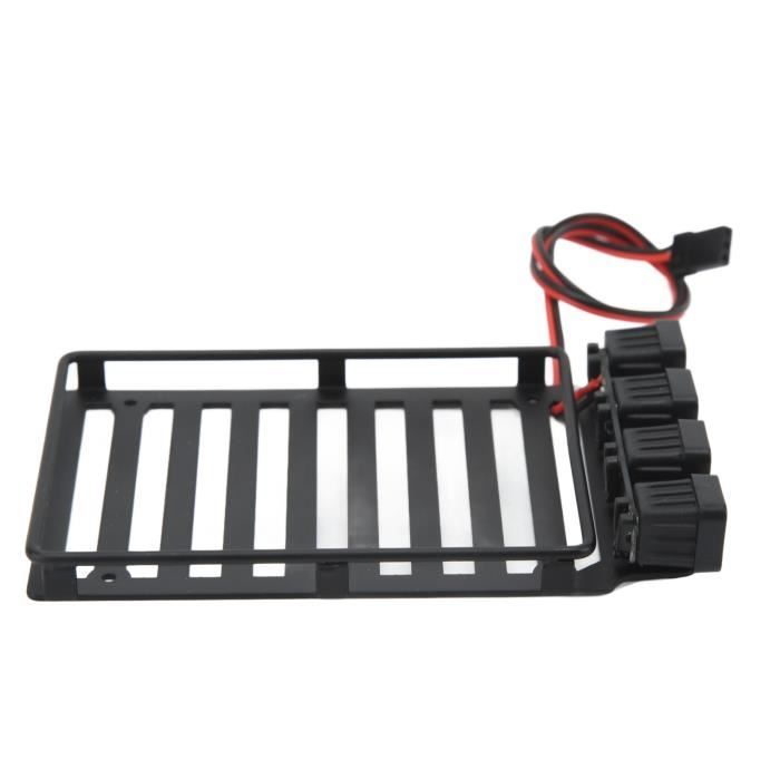 Porte-bagages Toit Métal Pour Traxxas TRX-4 / TRX-6 6x6 - Échelle 1/10 - Noir