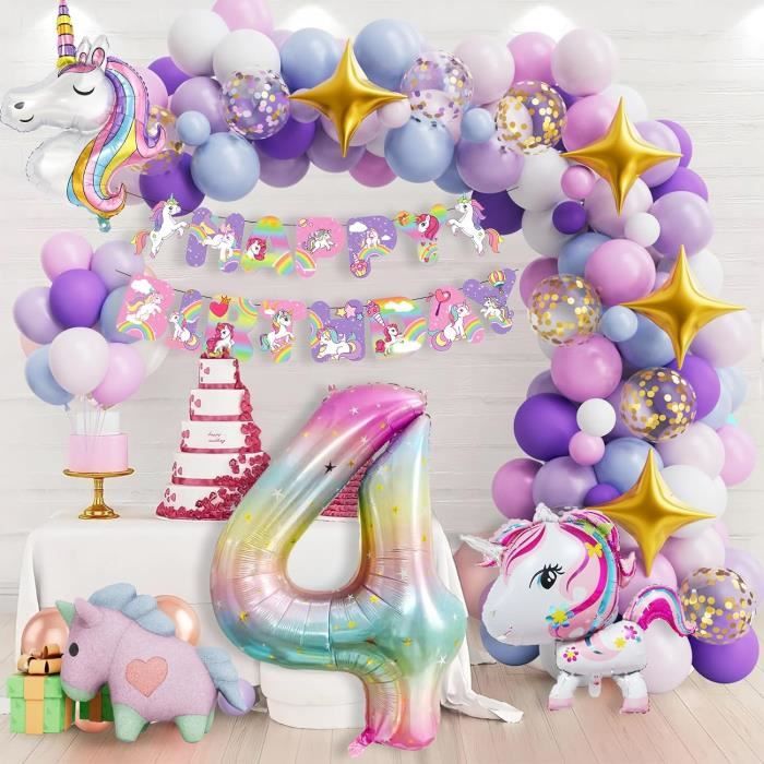 Ballon Licorne,Ballon Anniversaire Licorne,Ballons D'Anniversaire