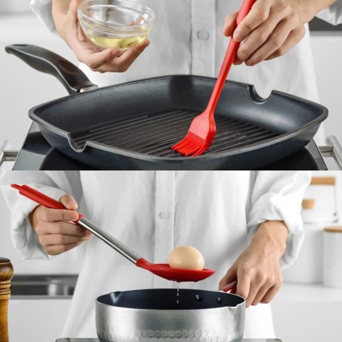 Lot 3 Moules Silicone KitchenAid Rouge - Cannelé/tube 9", Rond 9", Pain 9"x5"