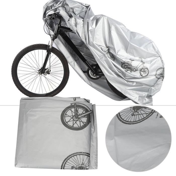 Bâche de protection intégrale pour tricycle, housse vélo étanche noir Bâche de protection intégrale pour tricycle, housse vélo étanche noir