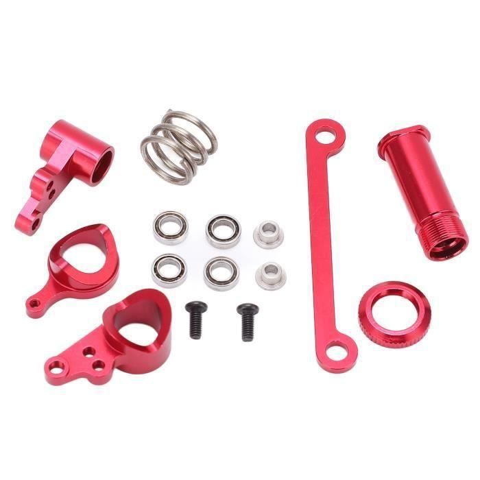 Ensemble de moyeu avant en aluminium C noir pour buggy Losi 1/24 Micro-B 2WD