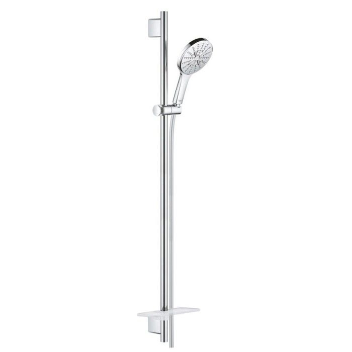Grohe Pommeau de douche Rainshower Smartactive 130 3 jets avec barre