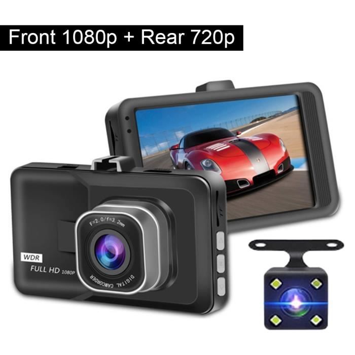 Adelagnes Dashcam Voiture Avant Arrière 4-Canaux,5GHz WiFi Caméra Embarquée Voiture avec Carte SD 64G,Camera Voiture Grand Angle 170°,Vision Nocturne,WDR,G- Capteur,Enregistrement en Boucle