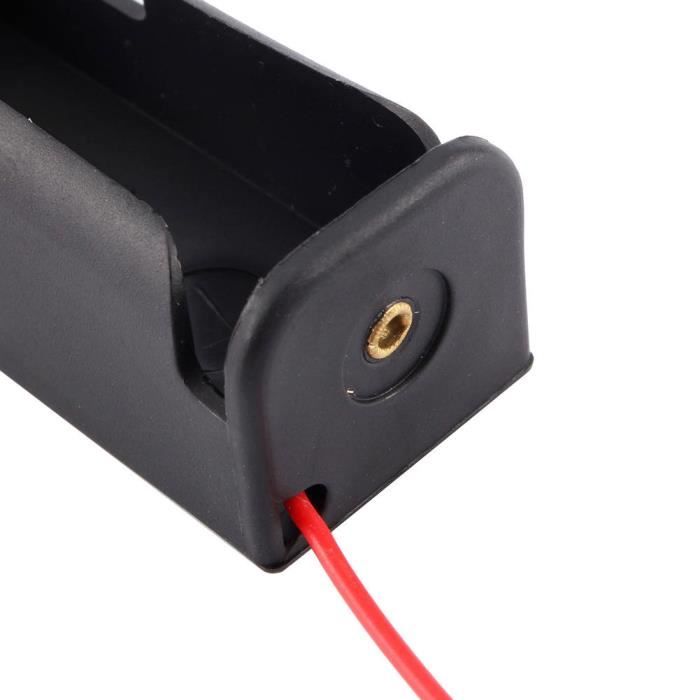 Boîte à Pile 9V Pour Guitare Basse Et Ukulélé - Compartiment Batterie Horizontal Noir