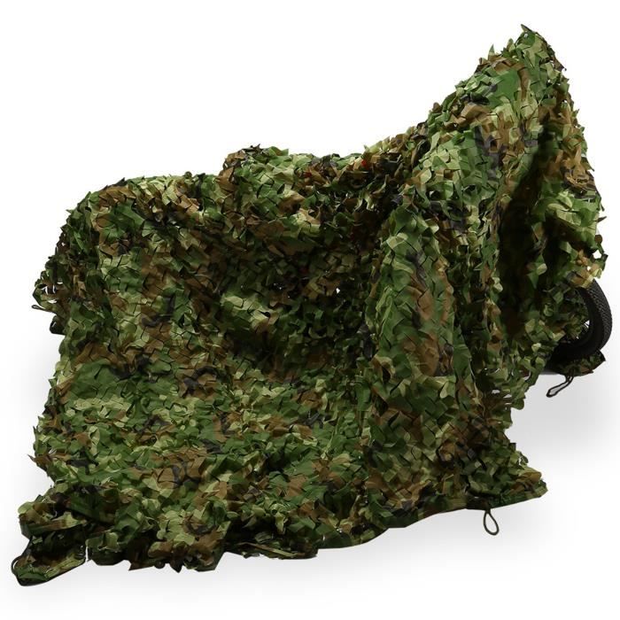 Filet De Camouflage Militaire 3x5 M - Polyester Imperméable, Motif Jungle, Pour Chasse, Camping Ou Exercices