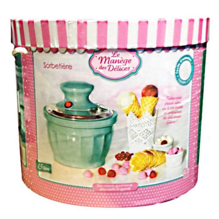 SORBETIERE 1.5 L APPAREIL A GLACE USTENSILE CUISINE Cdiscount Electromenager