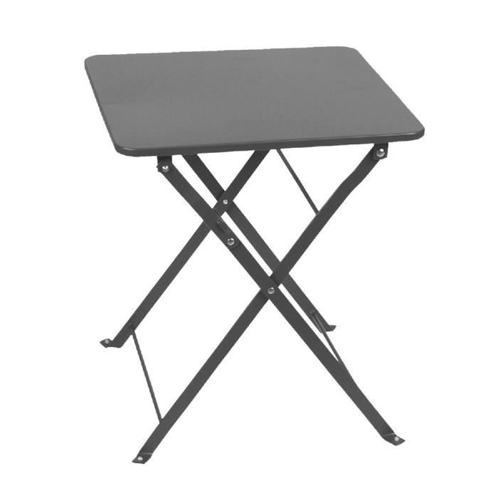 Table pliante en bois 170x50x75/105 cm hauteur réglable Table haute avec  trou pour parasol Table de jardin pliable - Cdiscount Jardin