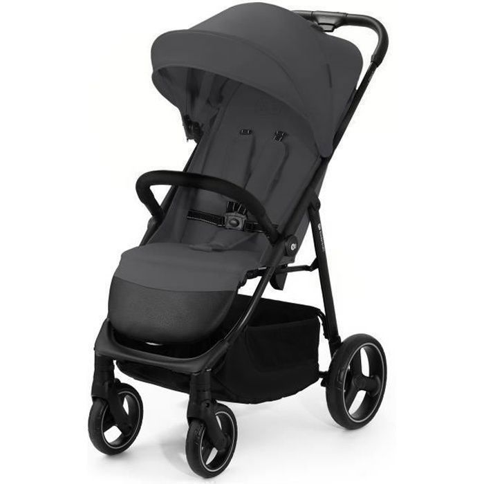 Poussette Kinderkraft TRIG 3 légère compacte pliage CLICK&FOLD grandes roues suspension jusqu’à 25 kg Gris