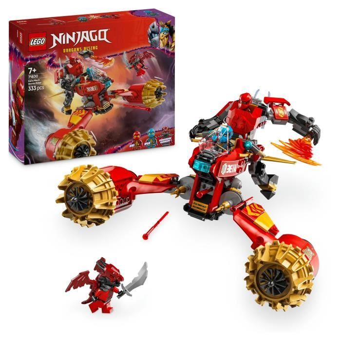 LEGO NINJAGO 71830 La moto tempête du robot de Kai - Jouet de construction pour garçon