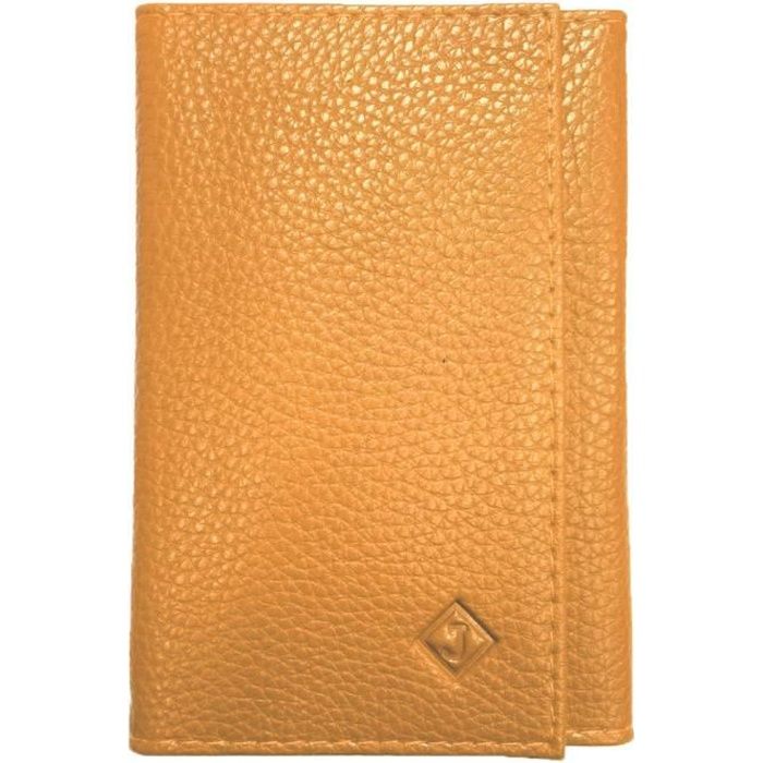 Porte Carte Papier Voiture Etui Carte Rfid Carte Grise Permis Identite Assurance 3 Volet Compact Cuir Loluna Jaune Moutard Jaune Moutard Cdiscount Bagagerie Maroquinerie
