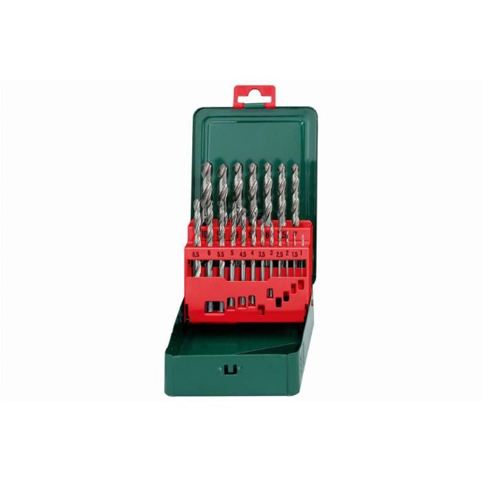 Jeu de forets HSS G 19 pièces Metabo Jeu de forets HSS G 19 pièces Ø 1 10 x 05 mm