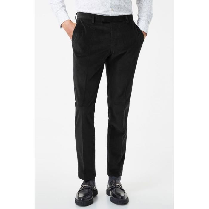 pantalon homme velours noir