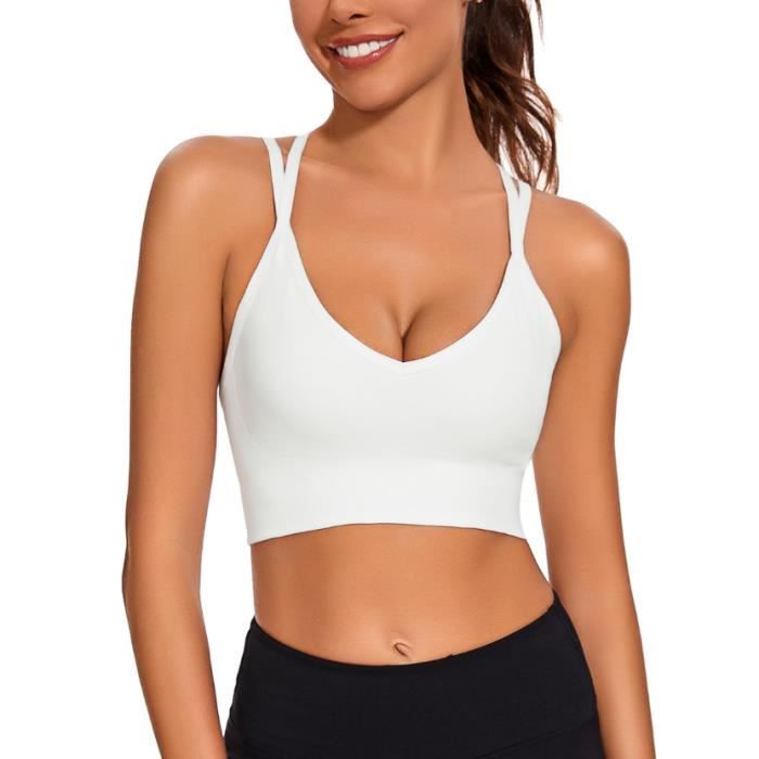 Brassiere Sport Femme Soutien Gorge Sport Col en V Brassiere