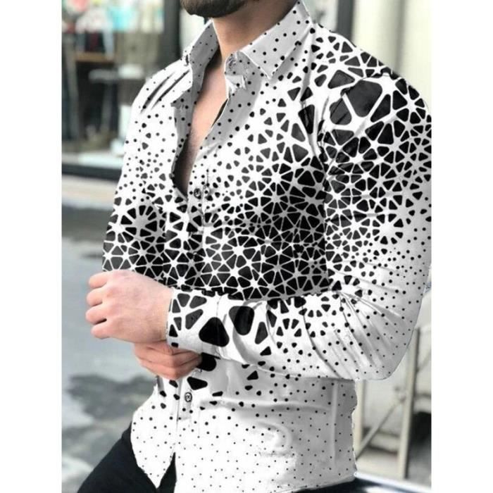 Chemise Chemise gothique manches longues et col rabattu pour