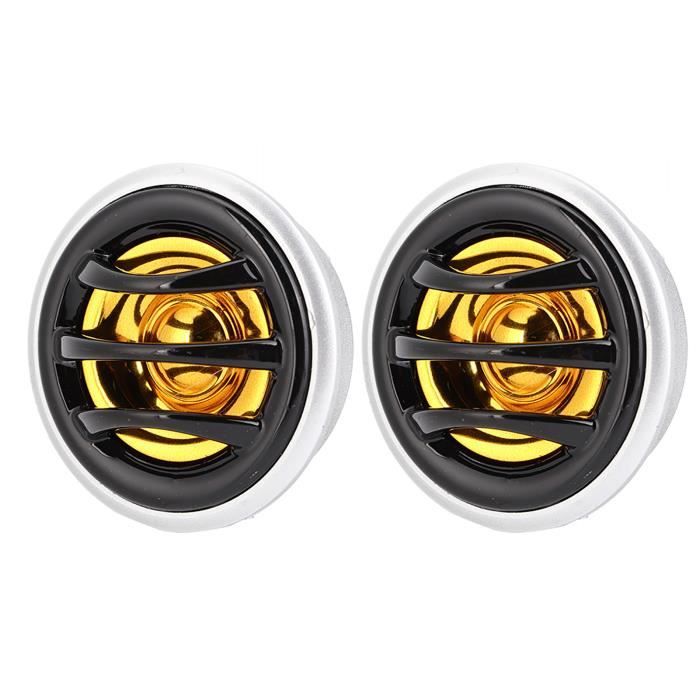 Tweeter Jbl Tweeters Voiture KIMISS 150W - 2 Pièces 12V - Haut-Parleur Rond Puissant Tweeter Focal