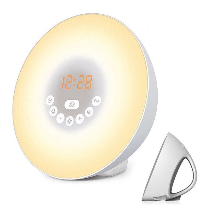 Reveil Simulateur Daube Avec Mode Nuit Noire Afficheur Eteint Vivez des Matins Plus Zen Reveil Lumineux Simulateur Daube