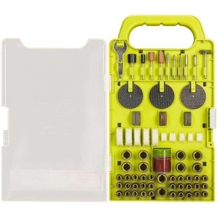 Kit RYOBI RAKRT155 - 155 accessoires pour mini-outils