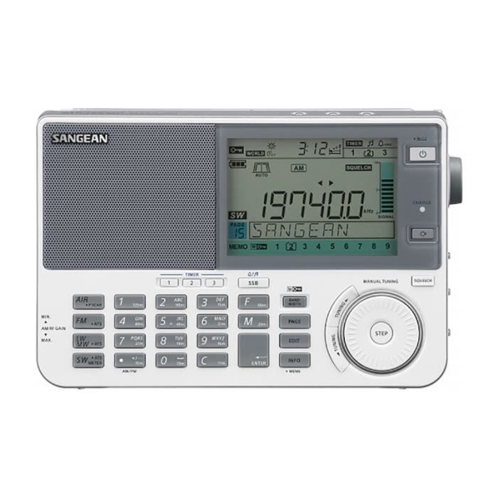 Radio portable - Discover - 909X2 - Haut-parleur intégré 3 - Mémoire alphanumérique - Gris clair